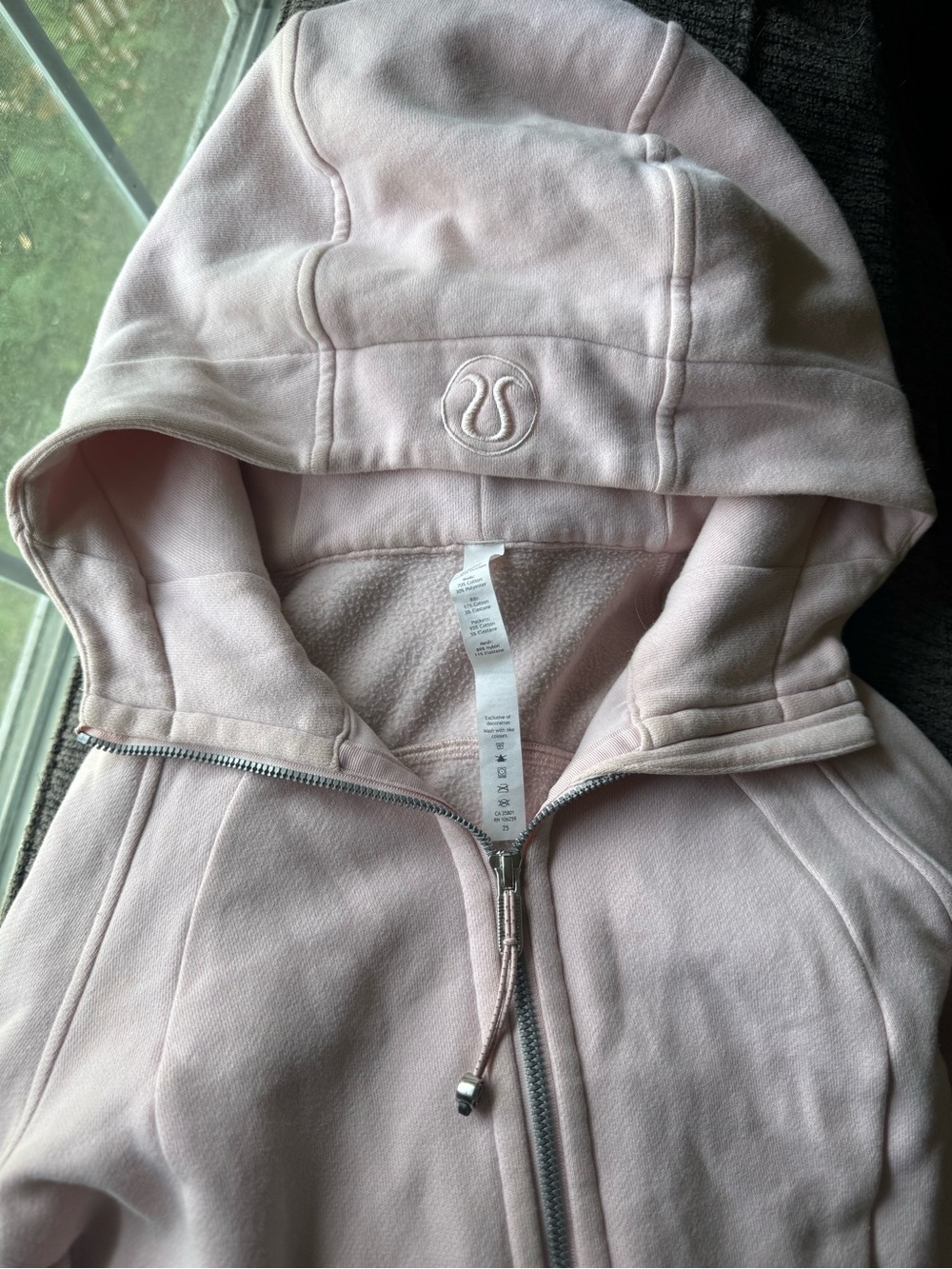 lululemon athletica Pale Pink Full-Zip Hooded Jacket